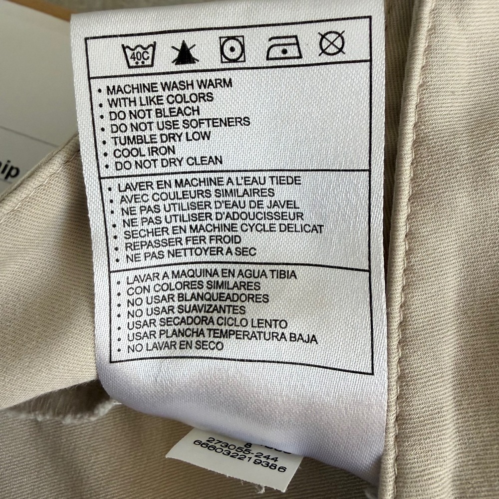 Nike Golf Dri-FIT Bermuda Shorts Womens M 8 Beige Performance Stretch Golfcore - Picture 7 of 7